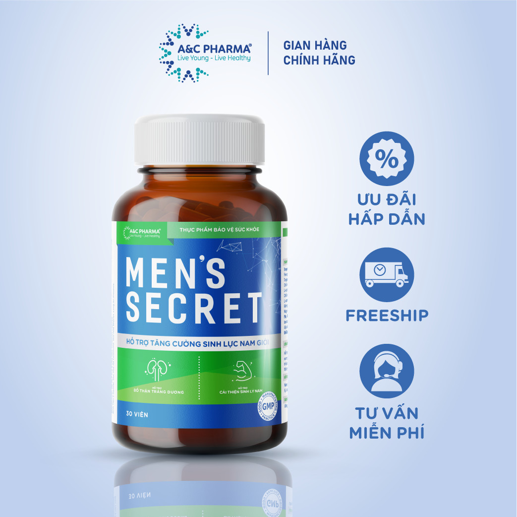Viên uống Tăng cường sinh lực nam Men s Secret A&C Pharma