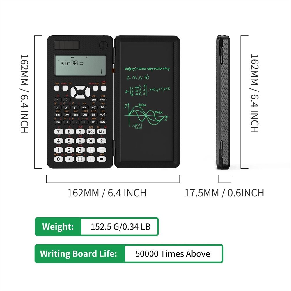 Calculation Multifunction 991ES/991MS/991CNX Study Accessoires Desktop Calculator School Office Function Calculator Engineering Scientific Tool Office Supply Digit Calculator Engineering Scientific Calculator Scientific Calculator With Writing Tablet