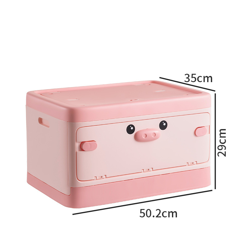 Cartoon Color Large Capacity Sorting Box Household Mobile Storage Box Multi purpose Children's Toy Desktop Storage Box
