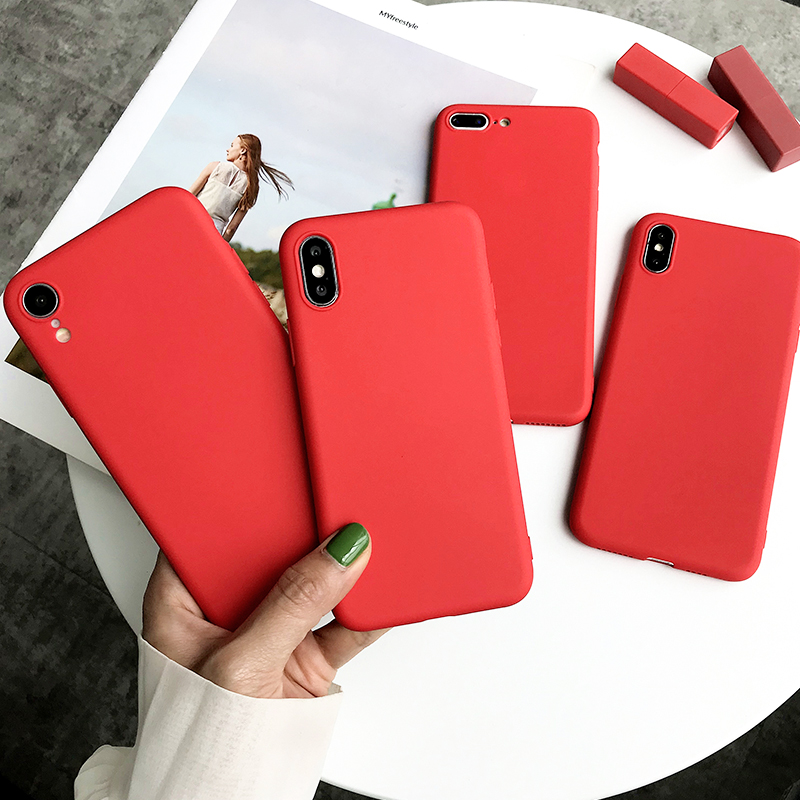 Red%20Matte%20Phone%20Case%20For%20iphone%2012%2013%2011%20Pro%20XS%20Max%20XR%20X%208%207%206S%206%20Plus%20SE%202020%20Silicone%20Cases%20Solid%20Color%20Soft%20TPU%20Back%20Cover%20-%20Image%2010