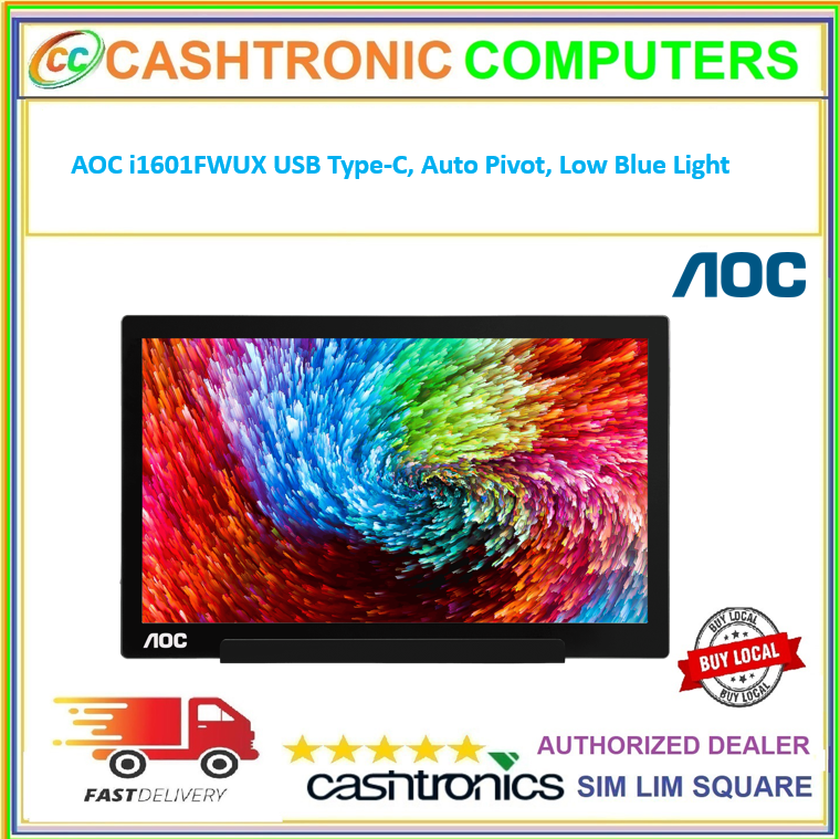 AOC i1601FWUX USB Type-C, Auto Pivot 