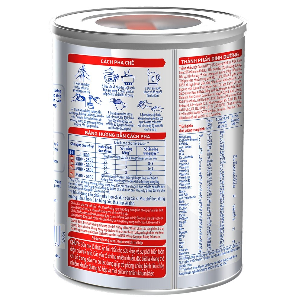 Sữa Pre NAN - 380G (Bé sơ sinh) mẫu mới