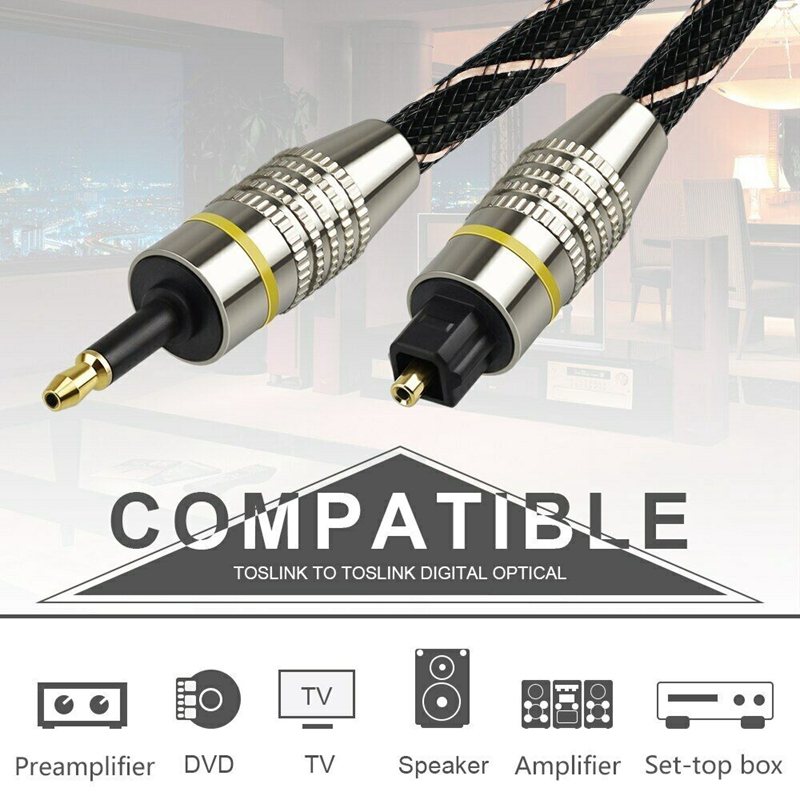 Digital Sound Toslink To Mini Toslink Cable 35mm Spdif Optical Cable 5m Dtgjydtuj Thaipick 8428