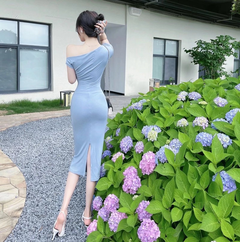 Đầm mỏng Mùa Hè Nữ Đầm thon