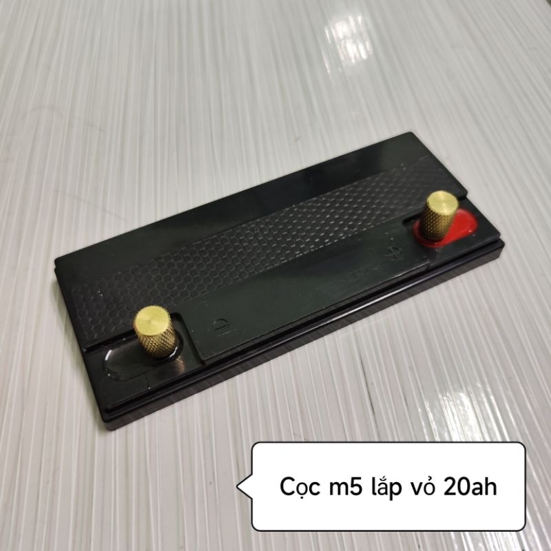 Bộ 2 cọc đồng M5, M6, M8 lắp vỏ acquy (dùng với kẹp cá sấu)
