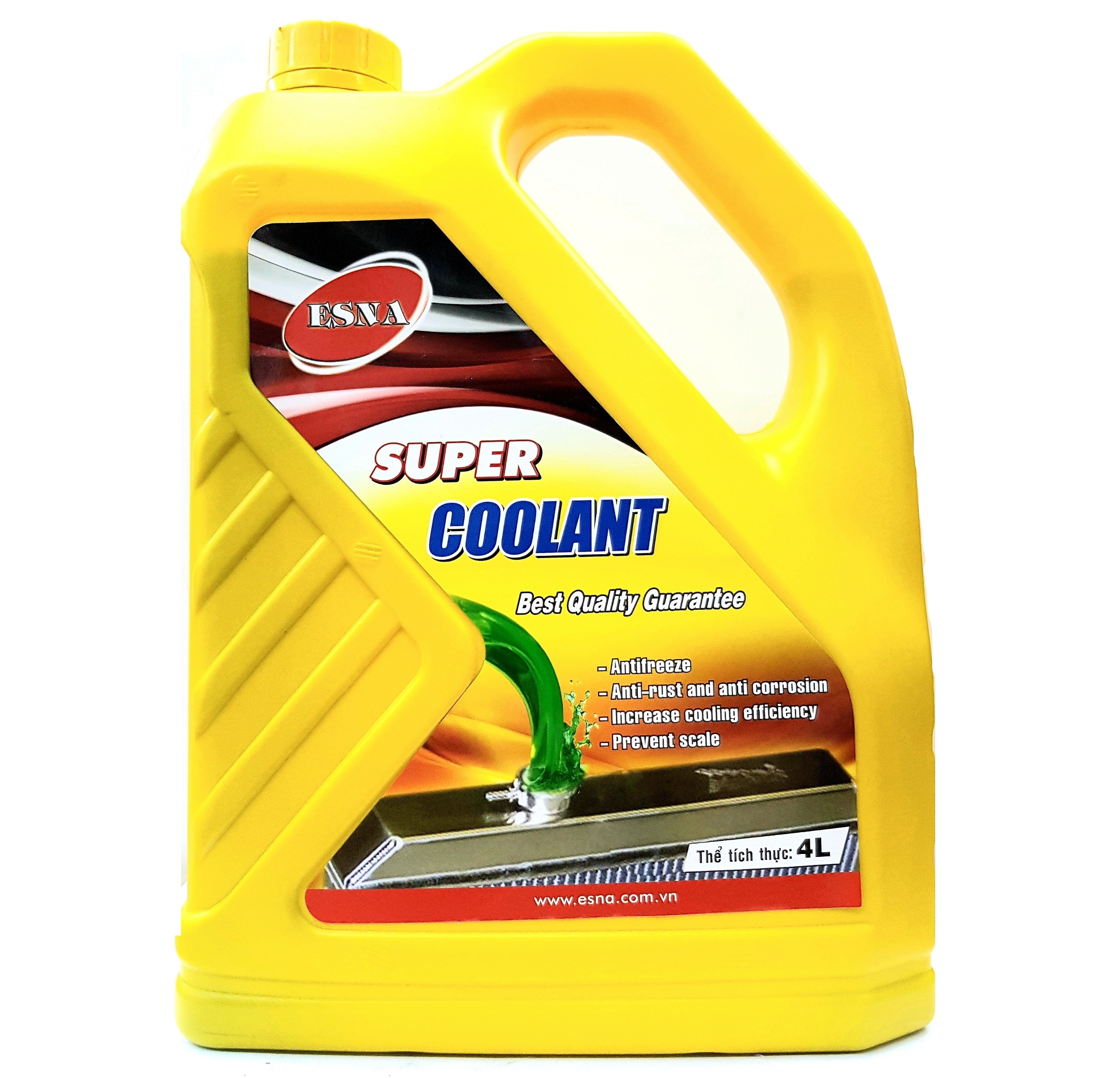 [HCM]Nước làm mát động cơ Esna Coolant 4L màu xanh lá bình vàng (xe thường) bình xanh (xe tải)