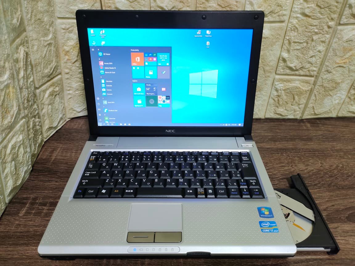 Original Japan Quality NEC VB-D Windows 10 Education Intel Core i7 2nd  Generation 4gb Ram 250GB HDD 12.1 Inches,USB Ports,DVD-ROM,Built In  Wifi,VGA,Lan Port,Built In Speaker,Headset,SD Card,Full