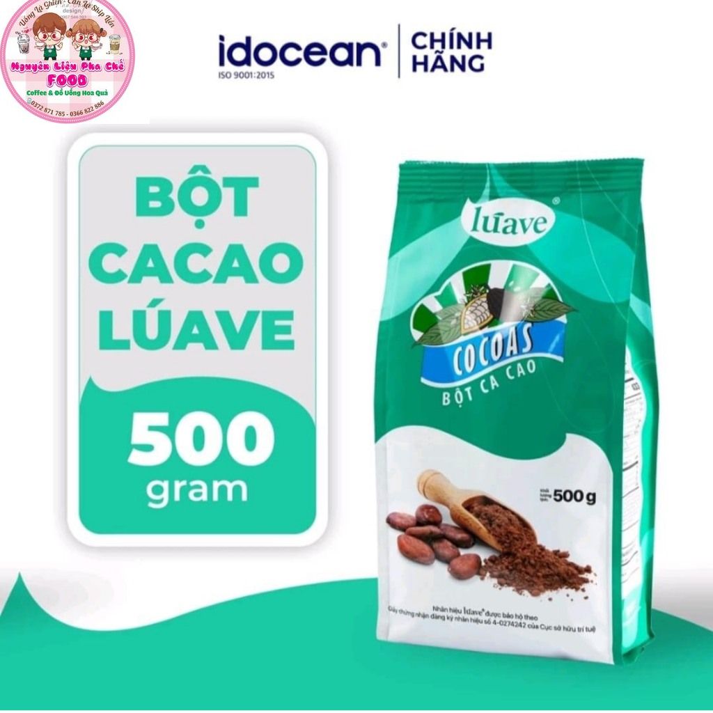 Bột Ca cao Luave Nguyên Chất Gói 500gr/ Cocoas Luave 500Gr