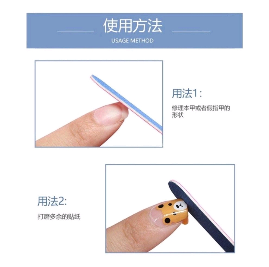 [HCM] set 2 Dũa móng tay mini 2 mặt tiện lợi