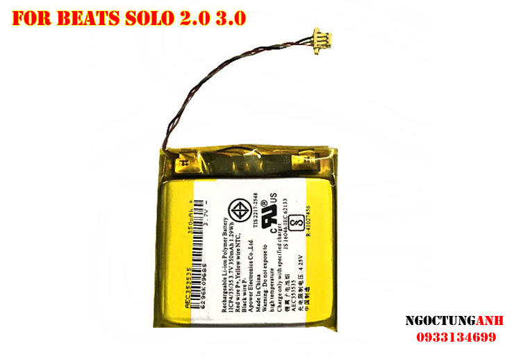 Pin AEC353535 cho tai nghe Bluetooth Beats Solo 2 3