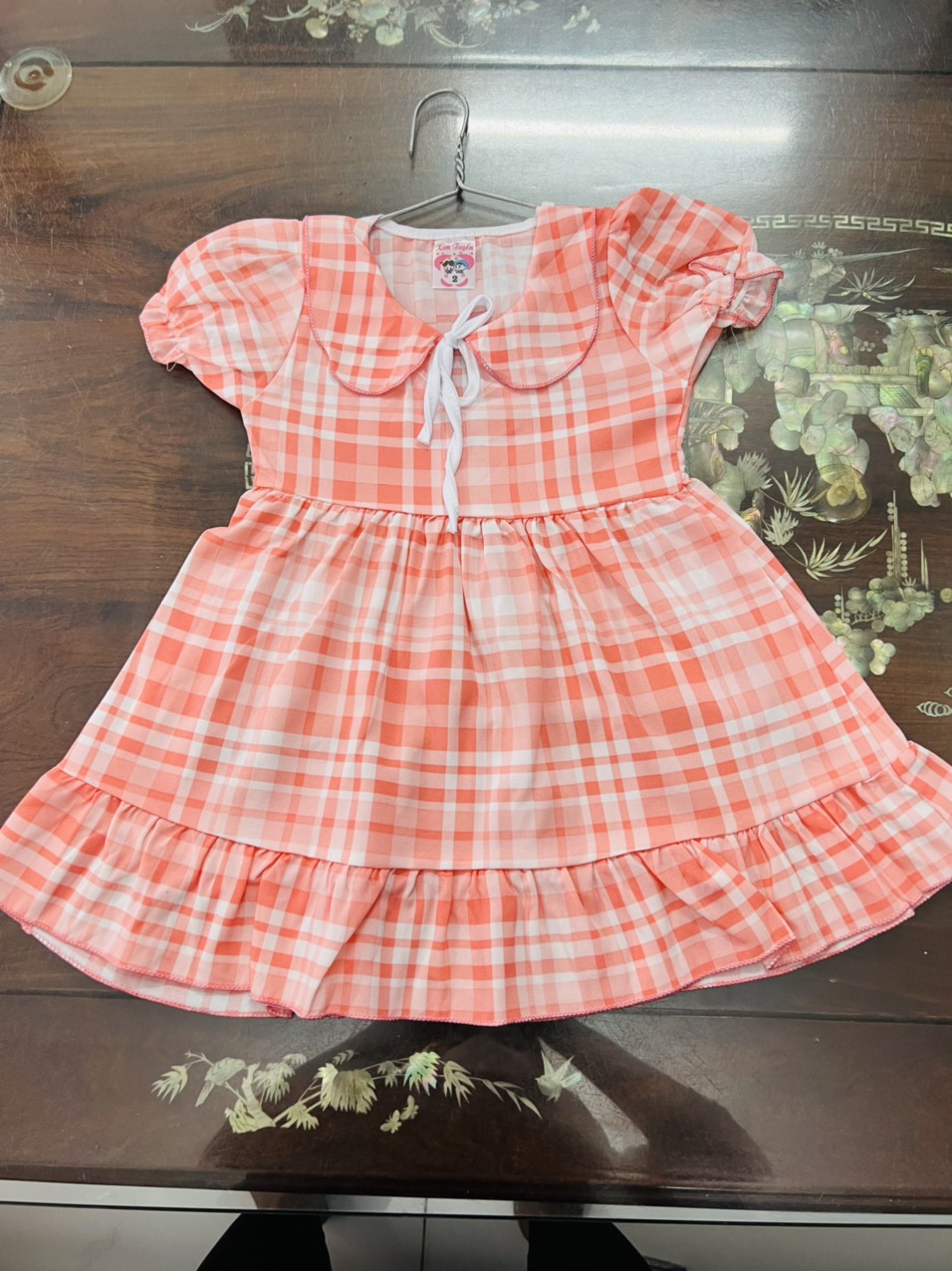 Đầm baby caro xinh xắn