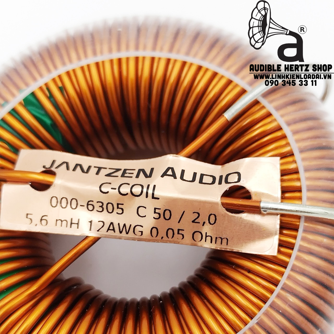 Cuộn cảm 5.6mH Jantzen C-Coil DCR 0.05 OHM dây 2mm