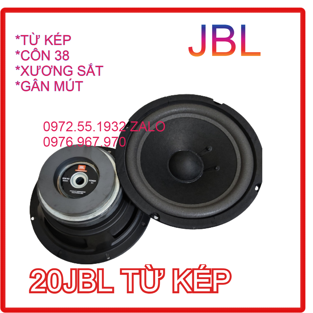 CỦ LOA BASS 20 JBL TỪ KÉP  - 1 chiếc