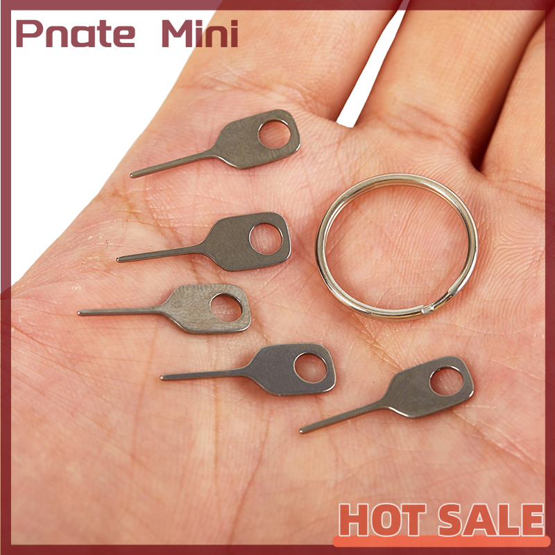 Pnate 5pcs Set SIM Card Eject Pin Key Tool Needle SIM Card Tray Holder Eject Pin for Mobile Phone Key Tool Card Pin Needle