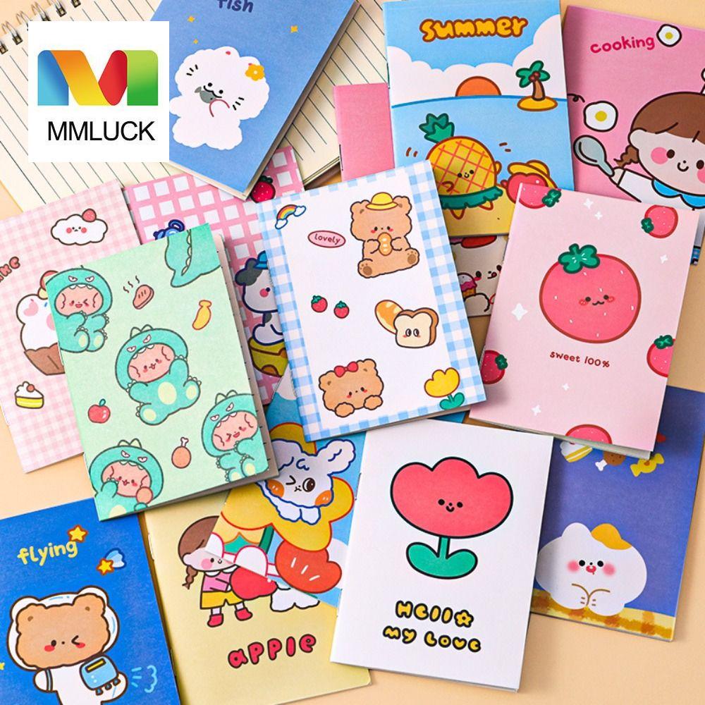Mmluck 4 cái từ túi Mini notepad ghi chú Nhật Ký Dễ Thương bỏ túi Sổ ghi chú dễ thương ghi nhớ máy tính xách tay mini cầm tay Quà Tặng Giải Thưởng