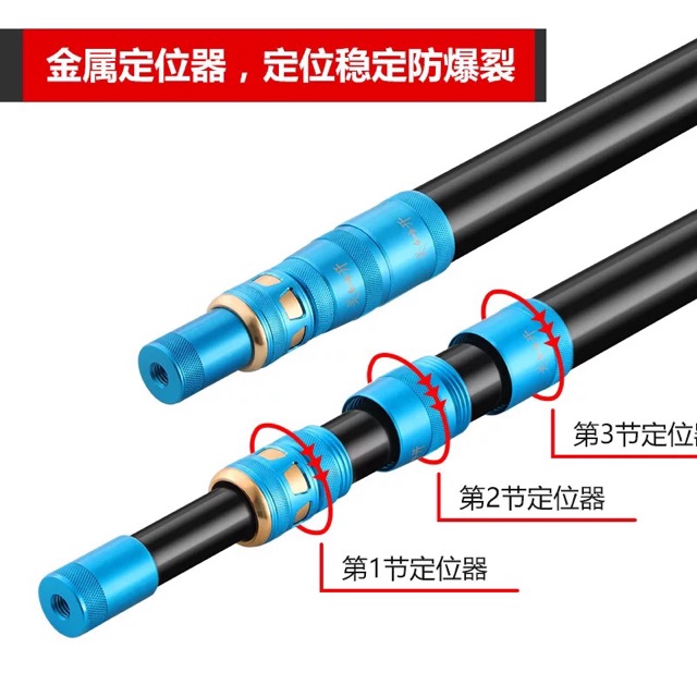 Cán vợt carbon Tab dài từ 2m1 đến 4m