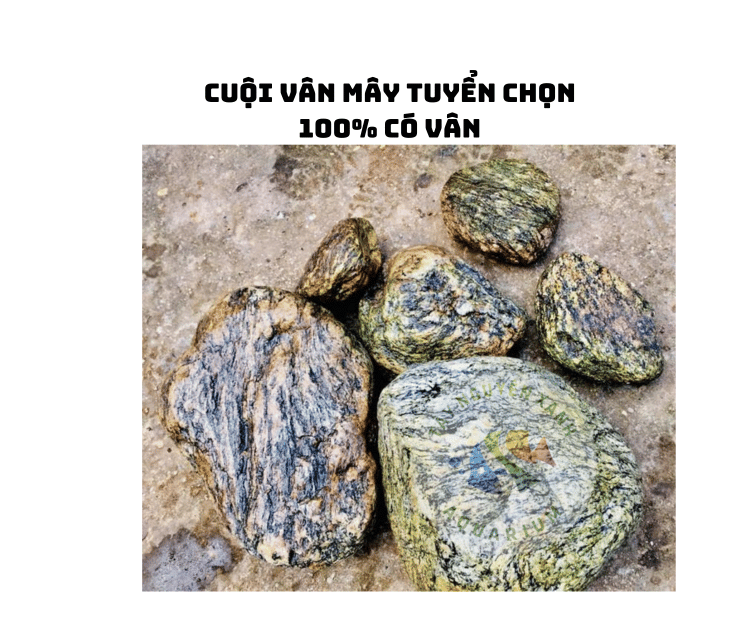 [Rẻ vô địch] 1KG Đá Cuội VÂN MÂY Tuyển Chọn 100% đều có vân