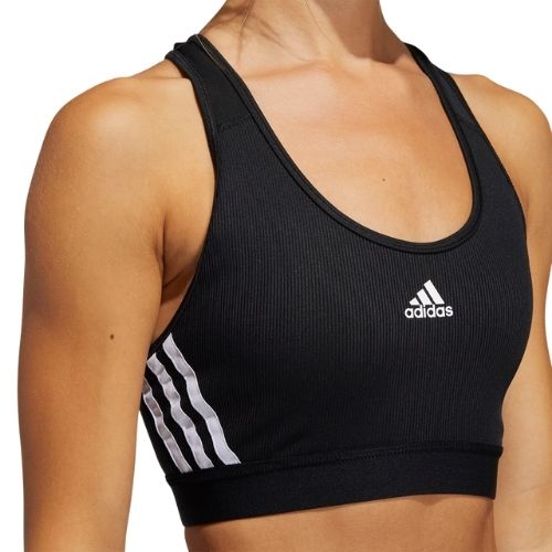 Adidas Believe This 3-Stripes Medium Support Rib Sports Bra - Women  Training (Black/Blue) GL0570 / GM2963 | Lazada Singapore