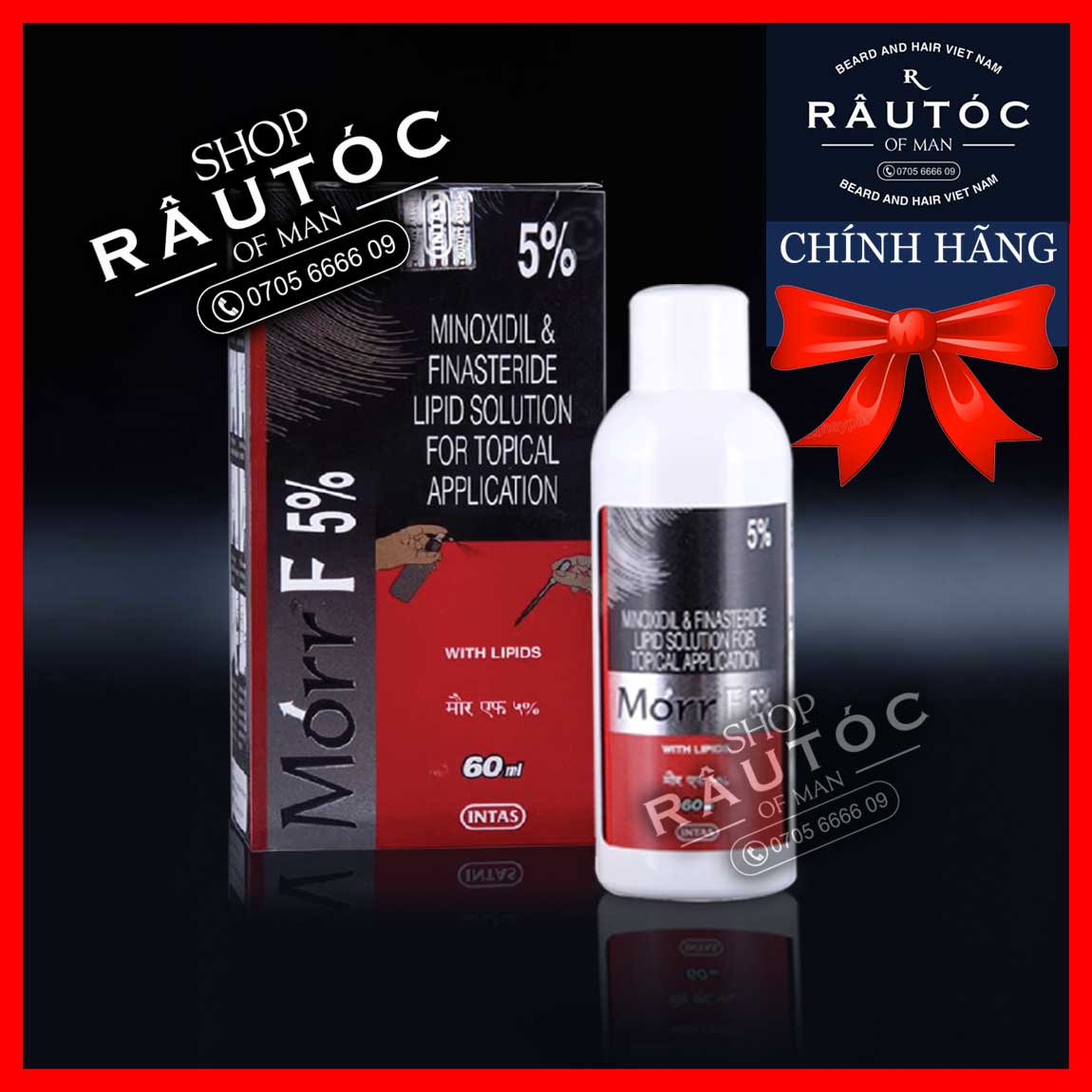 Morr F5 cho Mọc tóc Minoxidil & Finasteride 5%