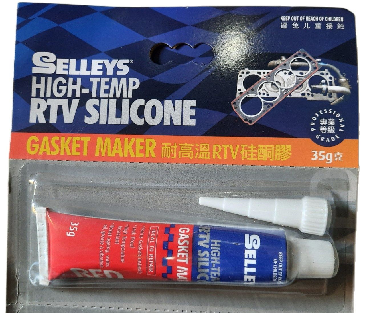 KEO THẾ RON, SILICONE CHỊU NHIỆT (85G/Tuýp) - SELLEYS