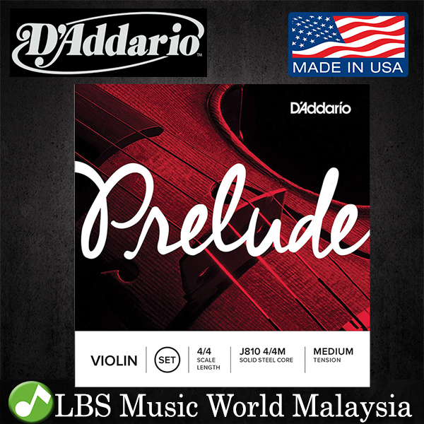 D'Addario Prelude Violin String SET, 1/4 Scale, Medium Tension