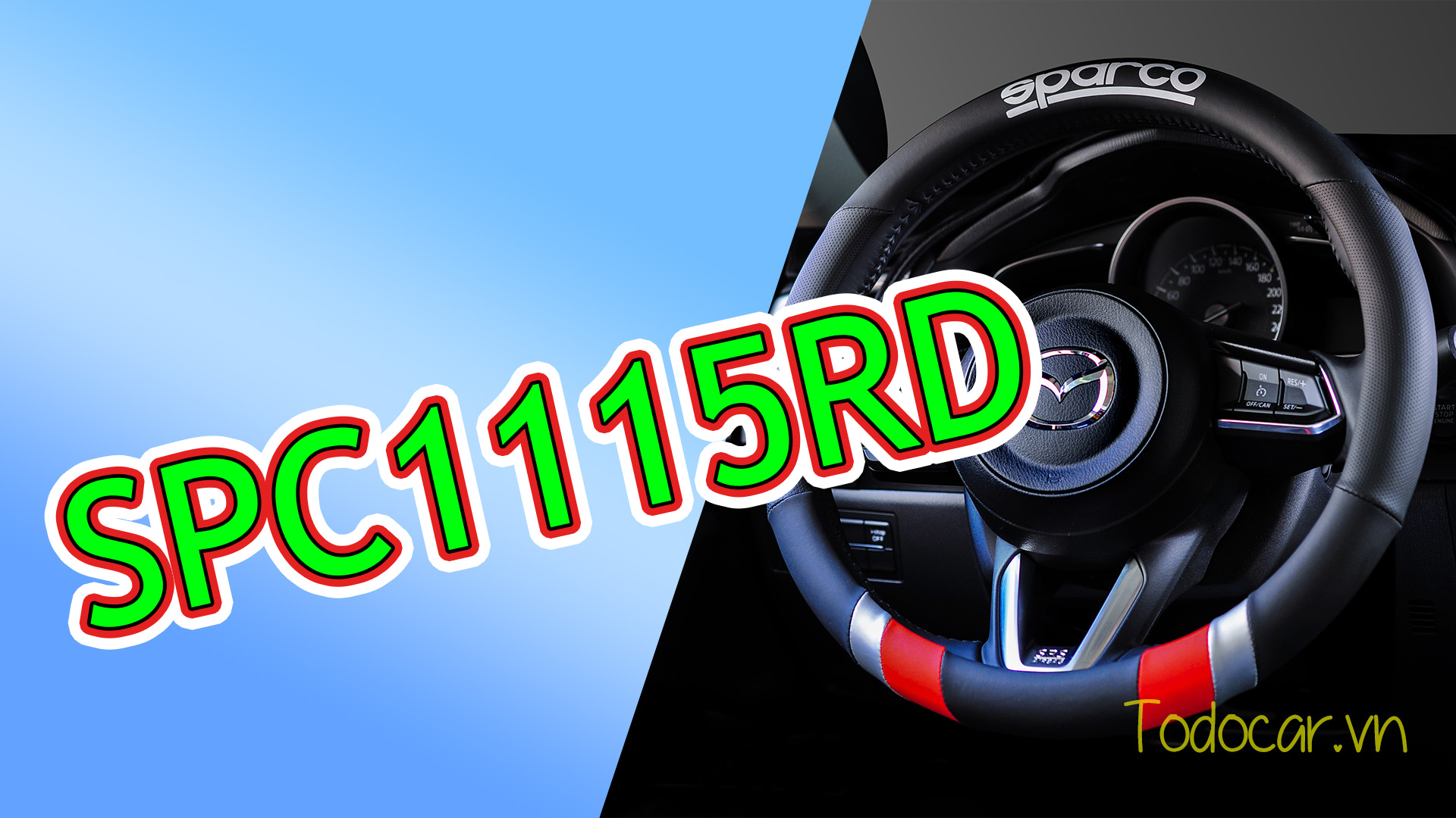 Bọc vô lăng SPARCO SPC1115RD Chính Hãng