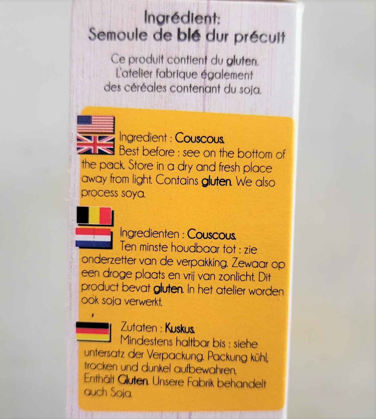 [Hộp 450g] HẠT LÚA MÌ CỨNG [France] SABAROT CousCous