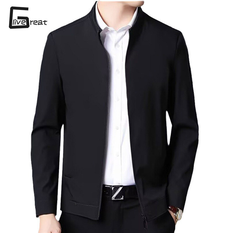 LIVE GREAT | LIVE GREAT丨Người đàn ông của áo khoác đứng cổ áo Áo khoác ấm áo khoác giản dị