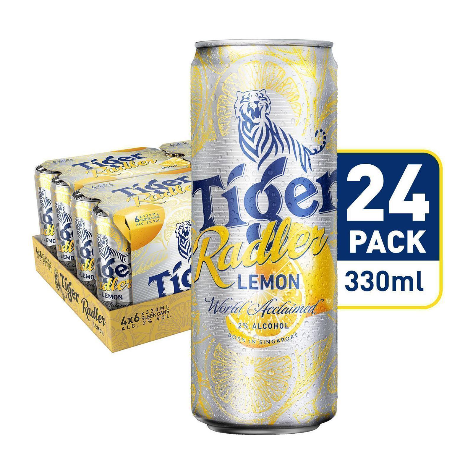 Tiger Radler Lemon Beer Can 24x330ML - Case | Lazada Singapore