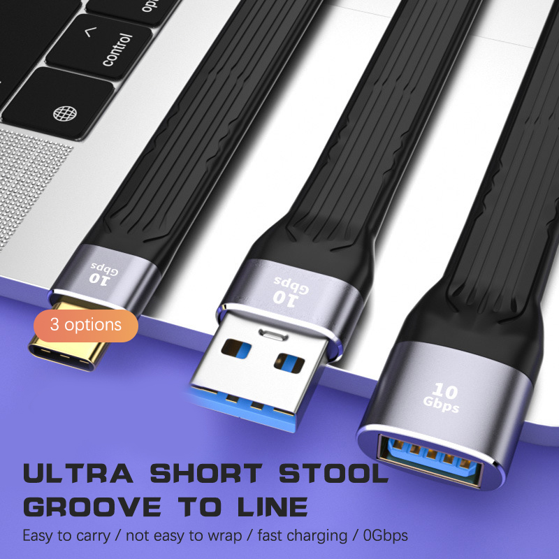 Ultra%20Short%20USB%20To%20Type%20C%20Cable%20USB%203.1%20Gen%202%20USB%20C%20Quick%20Charge%20FPC%20Cable%20Wire%204K%2010Gbps%20Sync%20Data%20Cable%20Cord%20Data%20Cable%20Charging%20Line%20-%20Image%207