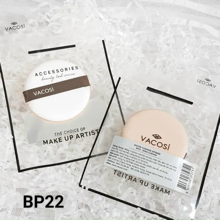 [HCM] Vacosi Bông Phấn Cushion Sponge BP22 [Gói 01 Cái]