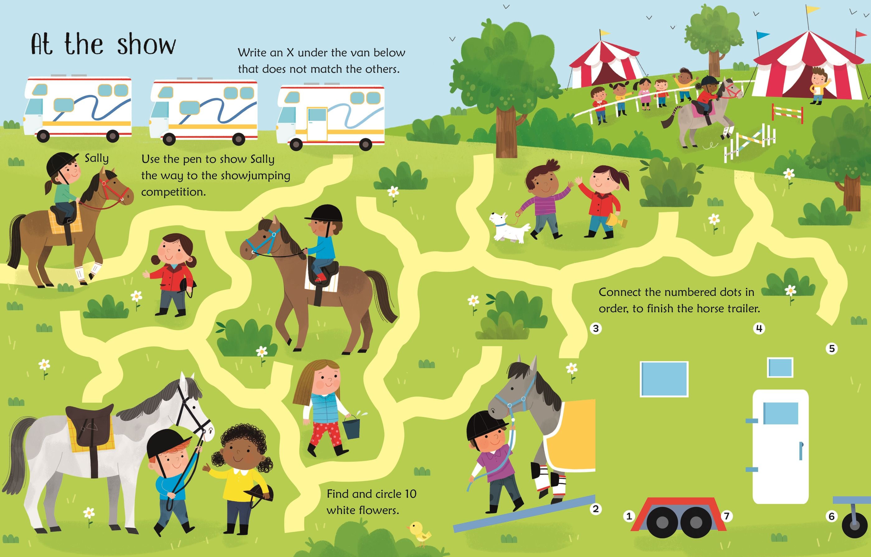 Fahasa - Wipe-Clean Horse And Pony Activities