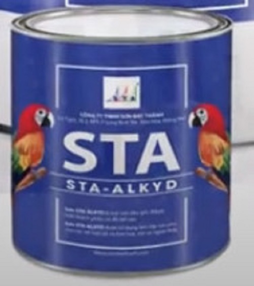 [3kg/ Thùng] sơn alkyd, sơn dầu màu Vàng Nghệ STA