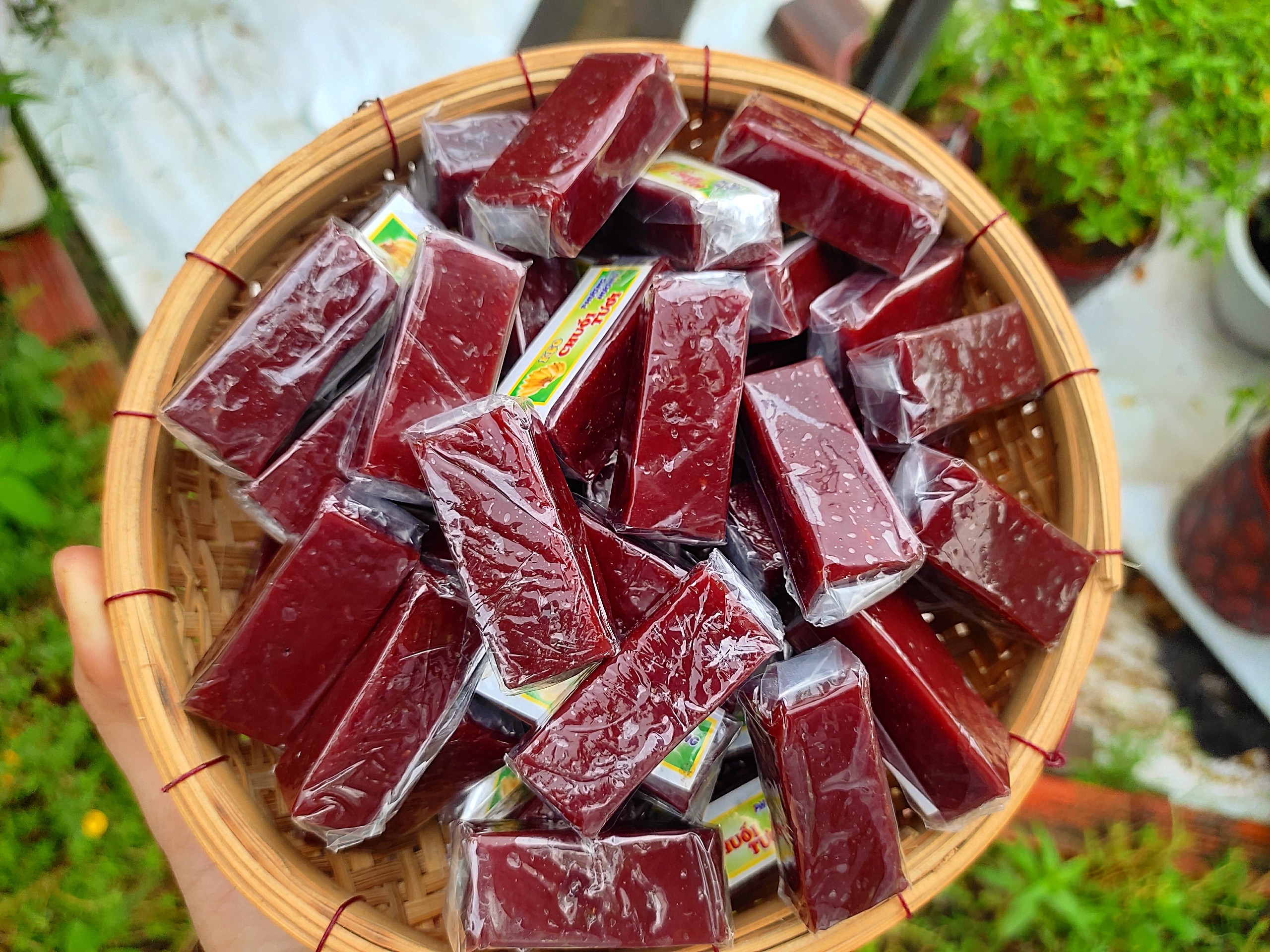 Kẹo chuối tươi nước cốt dừa nhà làm mềm dẻo ít ngọt 500g/1kg
