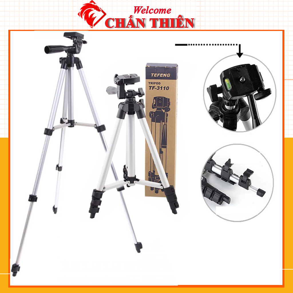 Giá đỡ điện thoại gậy Tripod 3 chân giá đỡ 3 chân kẹp điện thoại livestreams quay video đa năng
