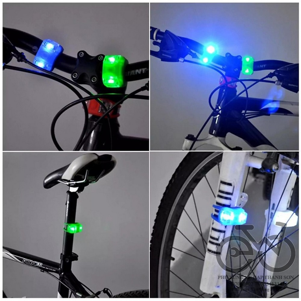 Đèn Ếch Silicon Gắn Xe Đạp Với 2 Bóng LED Và 3 Chế Độ Sáng ( giao màu ngẫu nhiên)