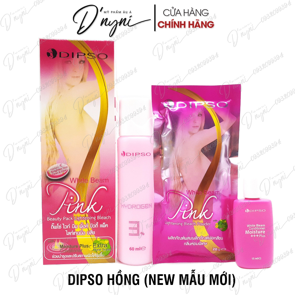 Kem tắm siêu trắng da dipso white beam beauty pack lightening bleach a thái lan