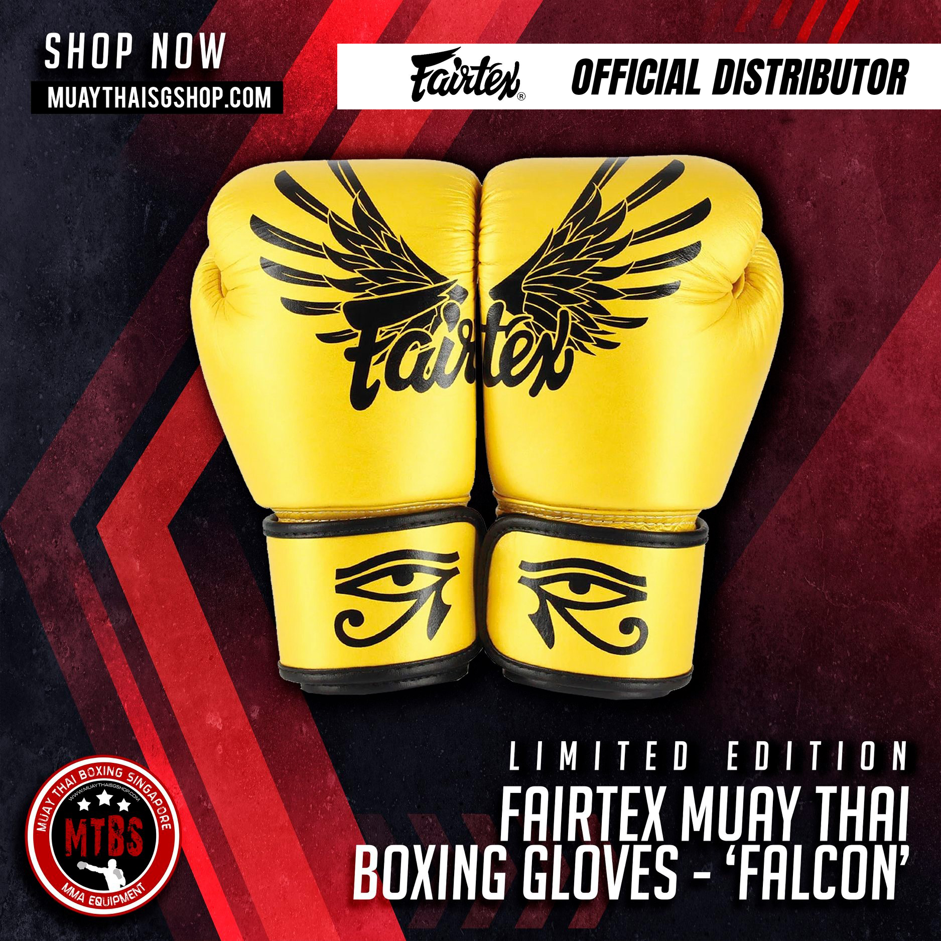 SG Official Retail] FAIRTEX LIMITED EDITION “FALCON” MUAY THAI
