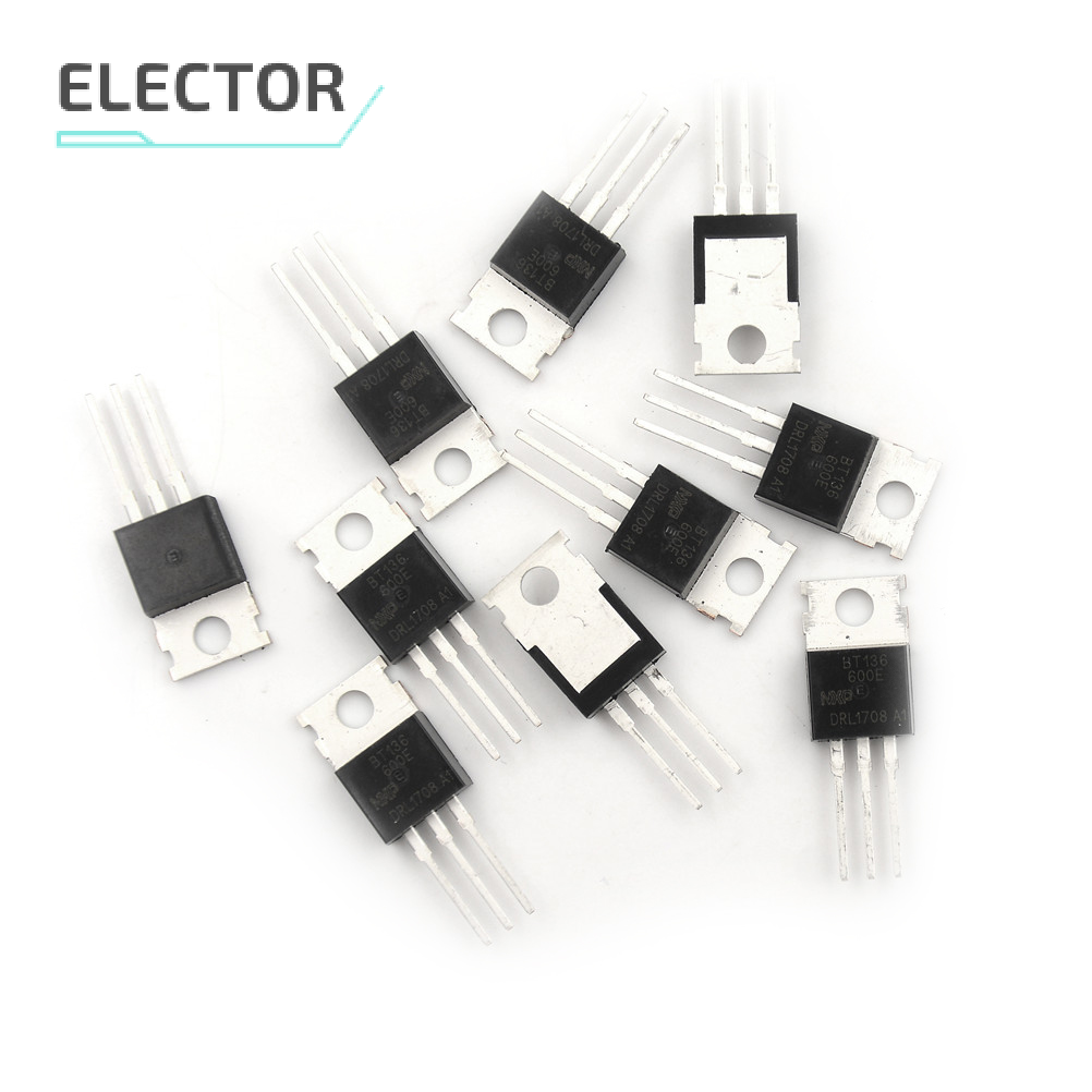 Elector 10 chiếc bt136-600e mới bán chạy bt136-600 bt136 triacs thyristor to-220