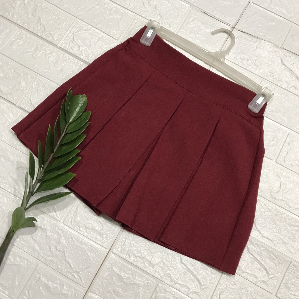 Quần giả váy _ Quần short váy nữ xếp ly thời trang _ Quần short kate nữ