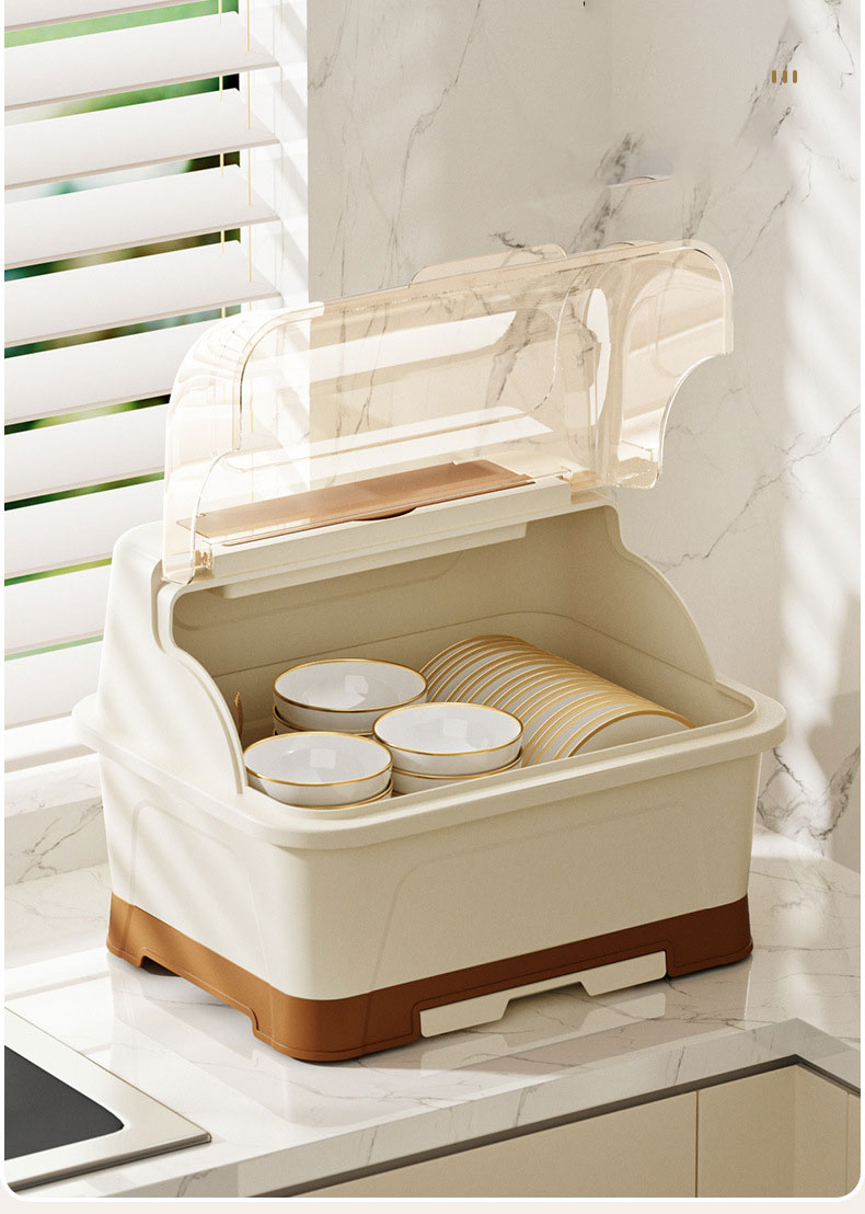 Bowls, chopsticks, storage box, kitchen, household, covered dormitories, dish storage rack, plastic cupboard, bowl box, and bowl rack that can be drained