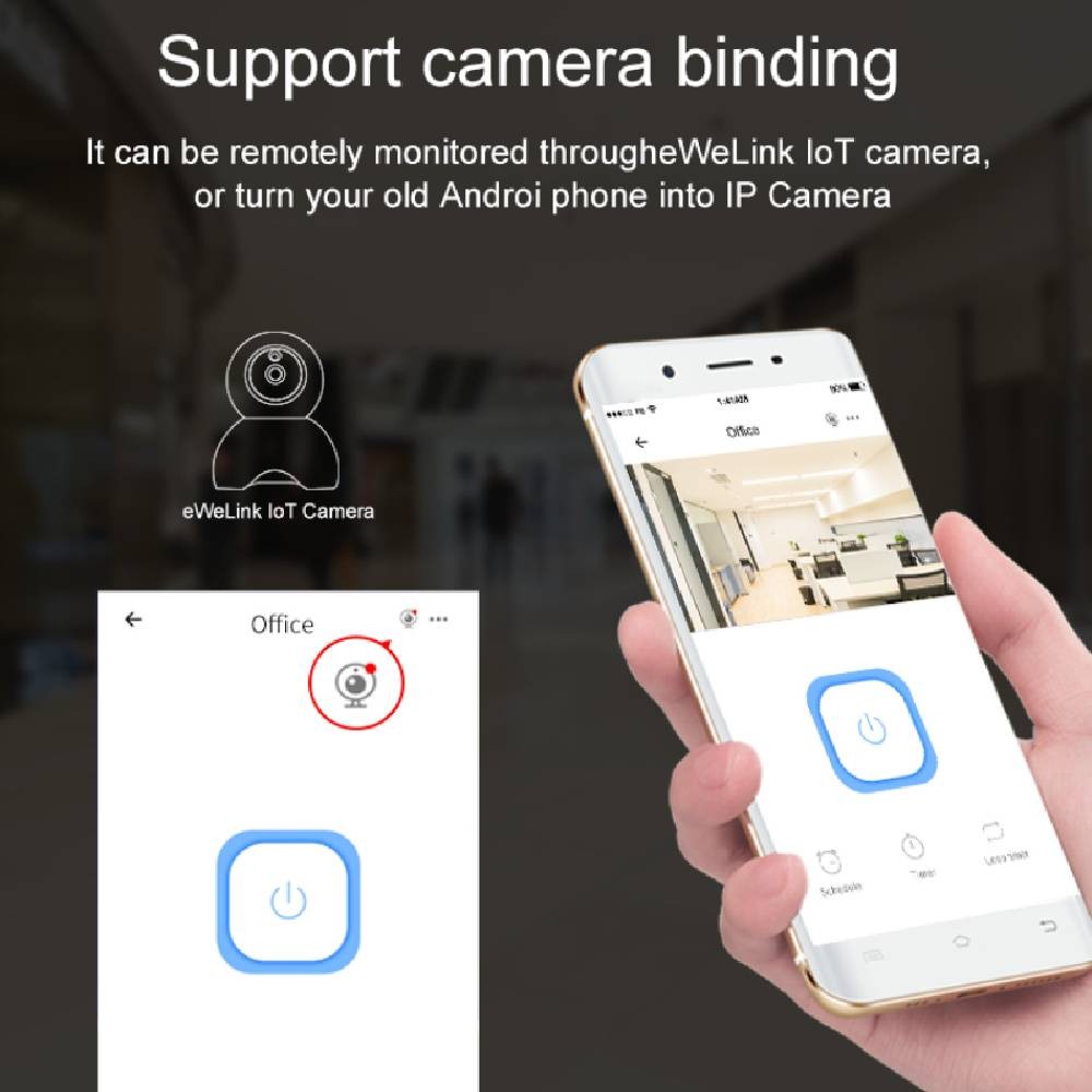 【Dueplay】【WiFi + Bluetooth + 2.4G 】Công Tắc Thông Minh Mini EweLink Bộ Ngắt Thông Minh Điều Khiển Từ Xa Hẹn Giờ Điều Khiển Bằng Giọng Nói Hoạt Động Với Alexa Goo Gle Home Alice