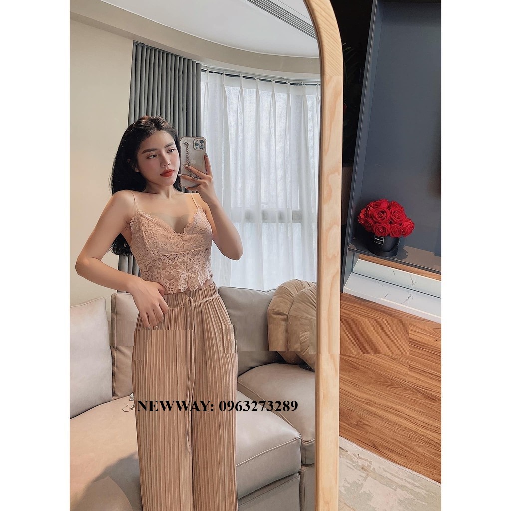 Quần DẬP LY thiết kế ỐNG RỘNG mặc siêu thoải mái