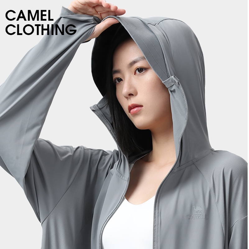 Camel UPF 50+ Women's Sunscreen Coat Breathable Quick Drying Jacket