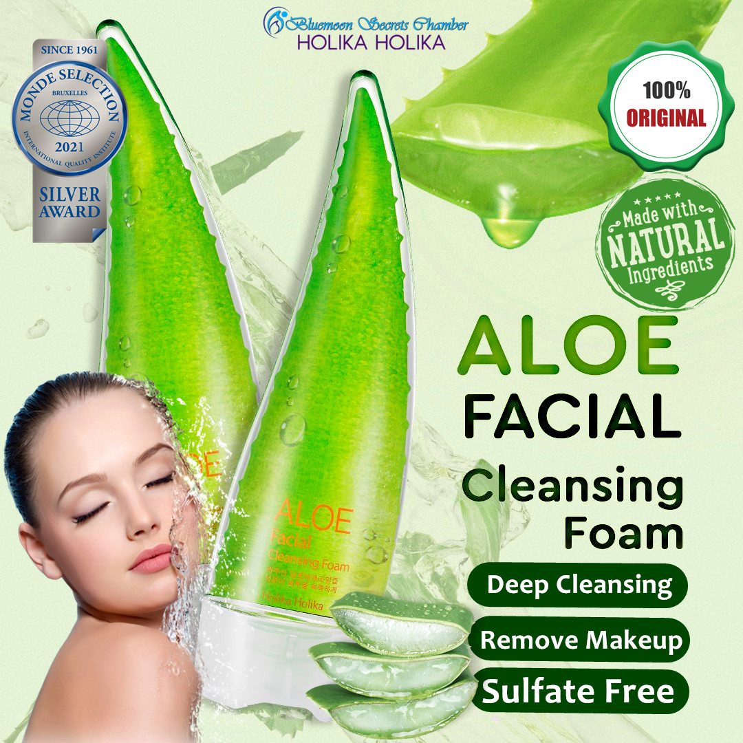 Holika Holika Aloe Facial Cleansing Foam 150ml    | Lazada  Singapore
