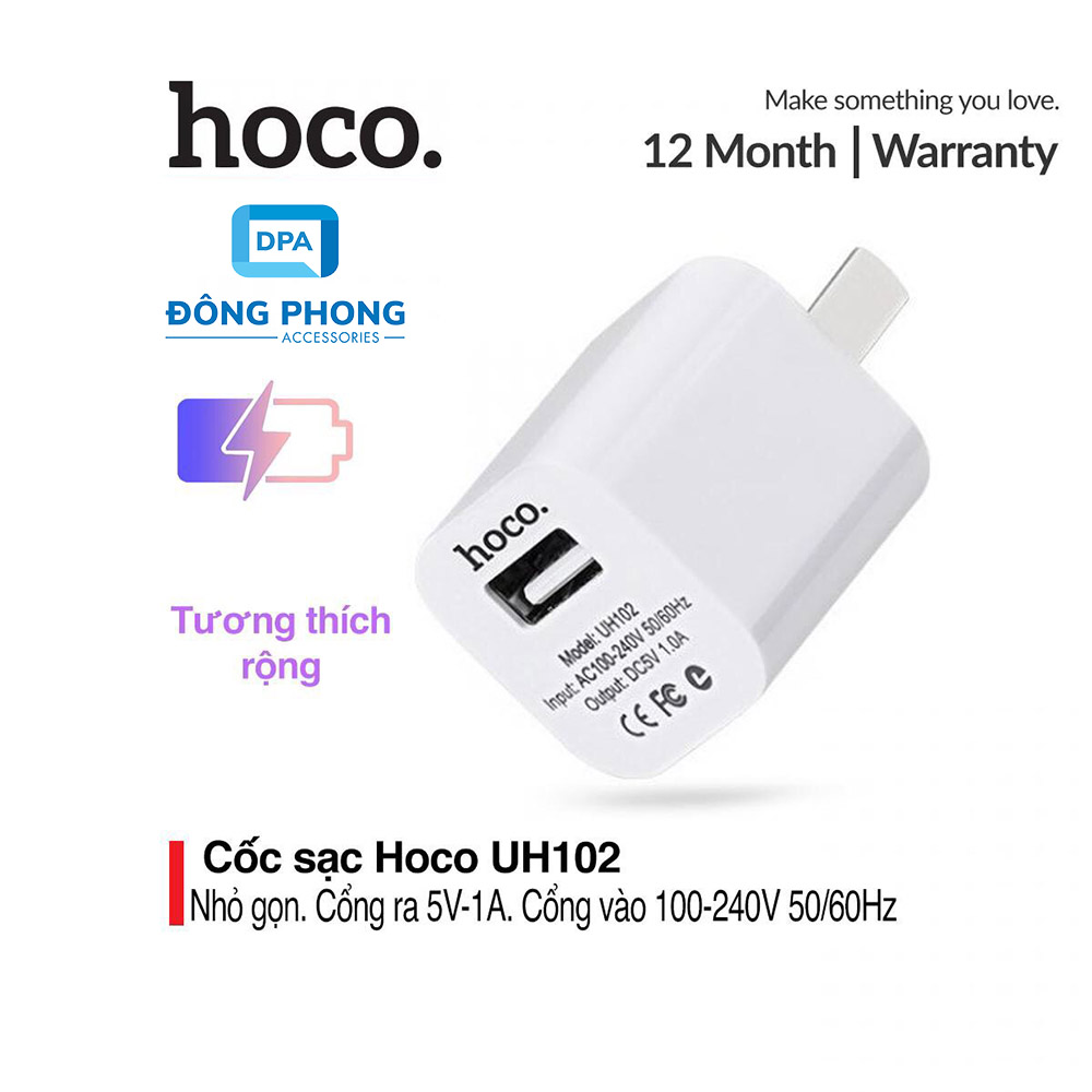 Củ Sạc Hoco 1A UH102 Chính Hãng