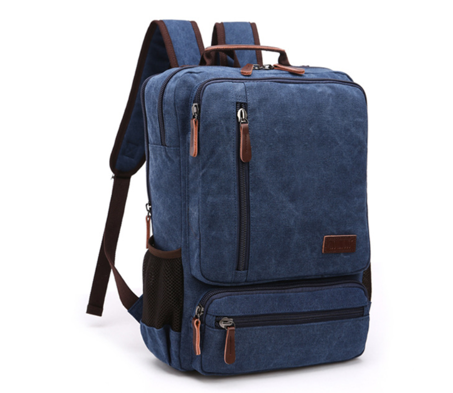 Balo nam vải canvas cao cấp phong cách mới 15,6 inch