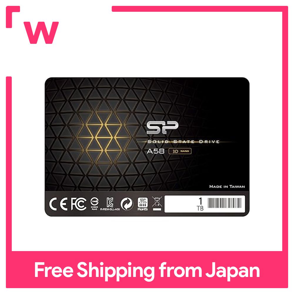 新型]SP A58 2.5インチ SSD 1TB キャッシュ搭載 Silicon Power 1TB SSD