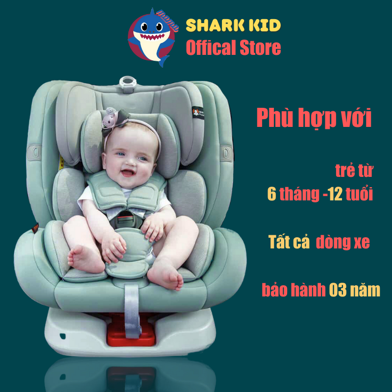 Ghế ngồi ô tô cho bé 360 độ, Ghế xe hơi cho trẻ em sơ sinh 6 tháng