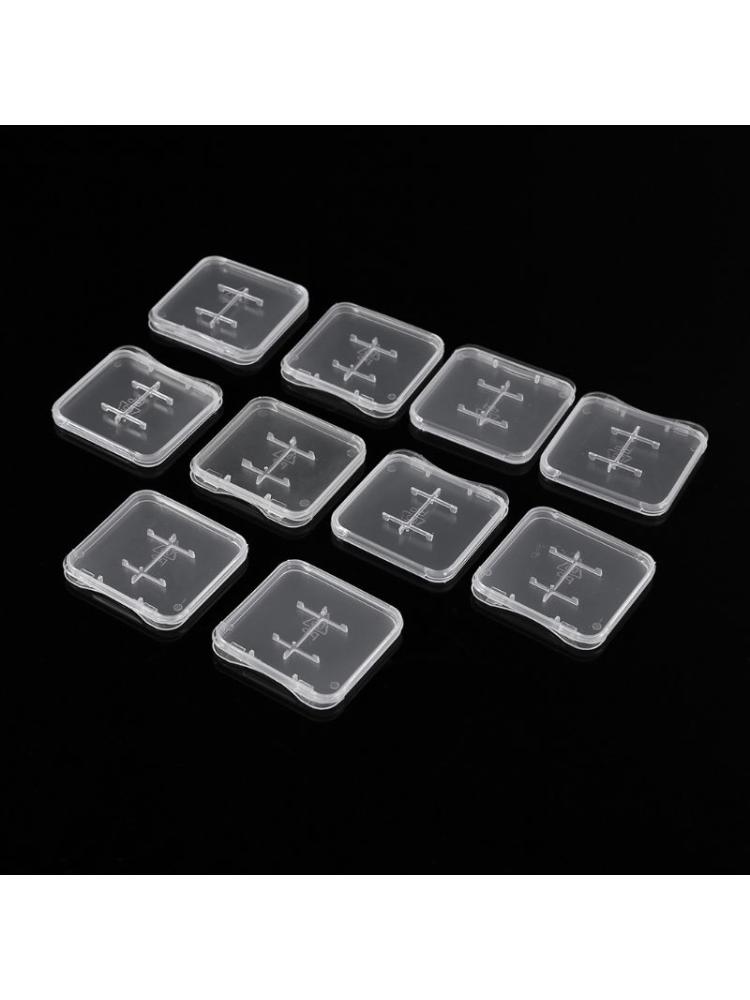 Transparent Standard Micro SD MiC TF Card Memory Card for Case Holder Box Storage Boxes (pack of 10)